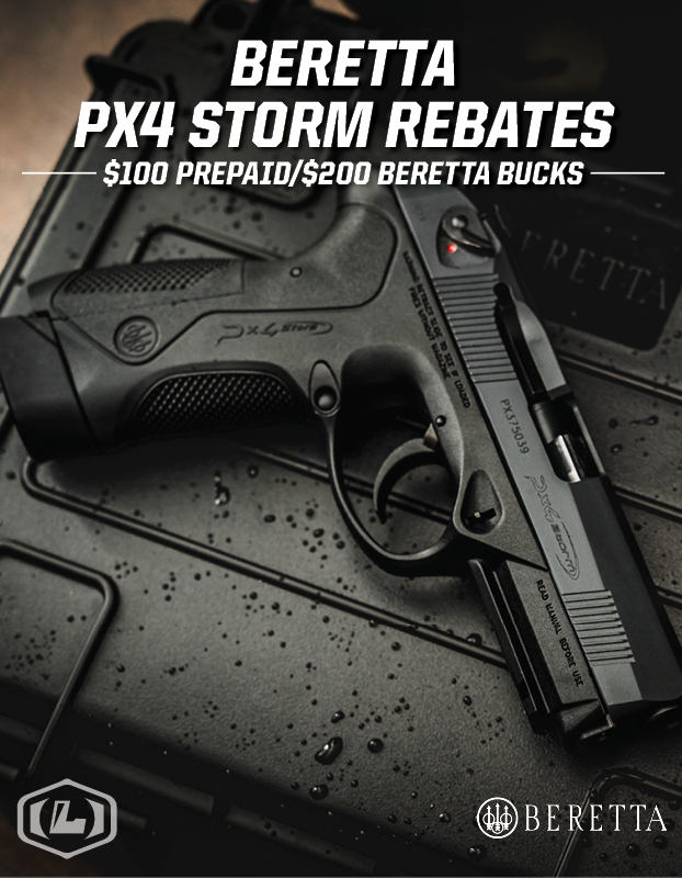 PX4 Storm Rebate: $100 Prepaid or $200 Beretta Bucks